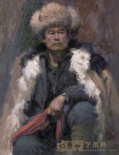 梁玉龙 1978年作 人物 97×76cm
